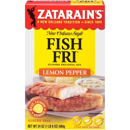 (3 Pack) Zatarain's Lemon Pepper Fish Fri, 24 oz