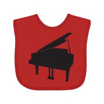 Inktastic Piano Silhouette Boys or Girls Baby Bib