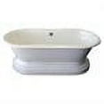 thumbnail image 2 of BarclayDuet Cast Iron Dbl Roll Tub WH, 2 of 2