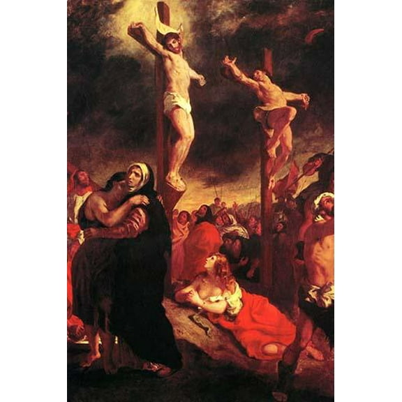 Christ at the Cross-Fine Art Canvas Print (20" x 30")