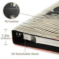 thumbnail image 3 of FORMRS 3 Ring Photo Album 4"x6" Self Adhesive Large Capacity PU Leather Cover, Illusionary Boat, 3 of 8