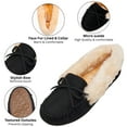 thumbnail image 4 of Alpine Swiss Leah Women’s Moccasin Slippers | Faux Fur Lined Slip-On House Shoes | Cozy Warm Comfortable Indoor Outdoor | Stylish Durable, 4 of 8