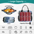 thumbnail image 2 of FORMRS Insulated Lunch Bag for Work School Unisex Large Capacity Cooler with Shoulder Strap, Plants and River, 2 of 6
