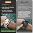 [2Pack] Screen Protector For Apple Watch, Waterproof Pc Full Cover