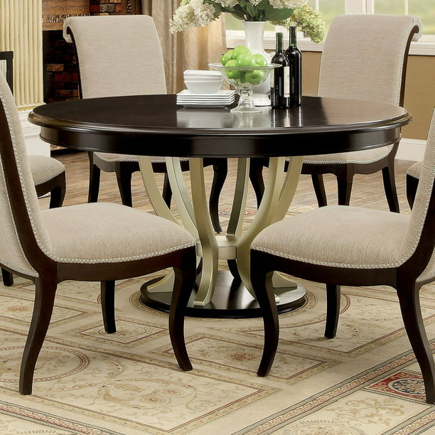 Furniture Of America Reina 60 In Round, 6 Foot Round Dining Room Table