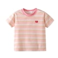 thumbnail image 3 of Qabnzmfo Toddlers Kids Striped T Shirt Boys Girls Cotton Tees Casual Short Sleeve Crew Neck Tee Shirts,Sizes 3M-11 Years, 3 of 4