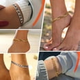 thumbnail image 3 of PROSTEEL 6mm Silver Cuban Anklet Bracelet for Women Stainless Steel Chain Summer Beach Anklet Foot Chain Jewelry Birthday Gift, 3 of 8