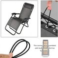 thumbnail image 2 of Cuerda elástica de repuesto para tumbona plegable reclinable de textileno para silla de jardín, cuerda de encaje universal reforzada para sillón de relax de lona de vela, 2 piezas de 2,2 m, 2 of 5