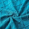 thumbnail image 6 of Modernly Basic Inc. Knitted Throw Blanket, 50 x 60 Inch, Warm & Cozy Decorative Throw Blankets with Tassels, Fancy Throw Blankets for Couch, Textured Solid Soft Knit Blanket, Blue, Machine Wash, 6 of 7
