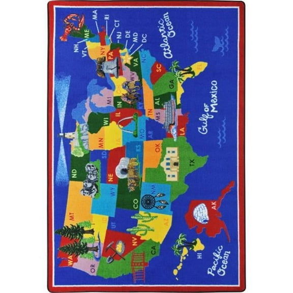 Rectangular America The Beautiful Rug - 7 Ft. 8 in. x 10 Ft. 9 in.