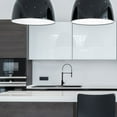 thumbnail image 3 of Westbrass BSS133WKS18-6226 33" Single Bowl 14 Ga. Stainless Steel/White Solid Surface Kitchen Sink with Open Coil Faucet and Drain Basket, Matte Black/Polishd Chrome, 3 of 21
