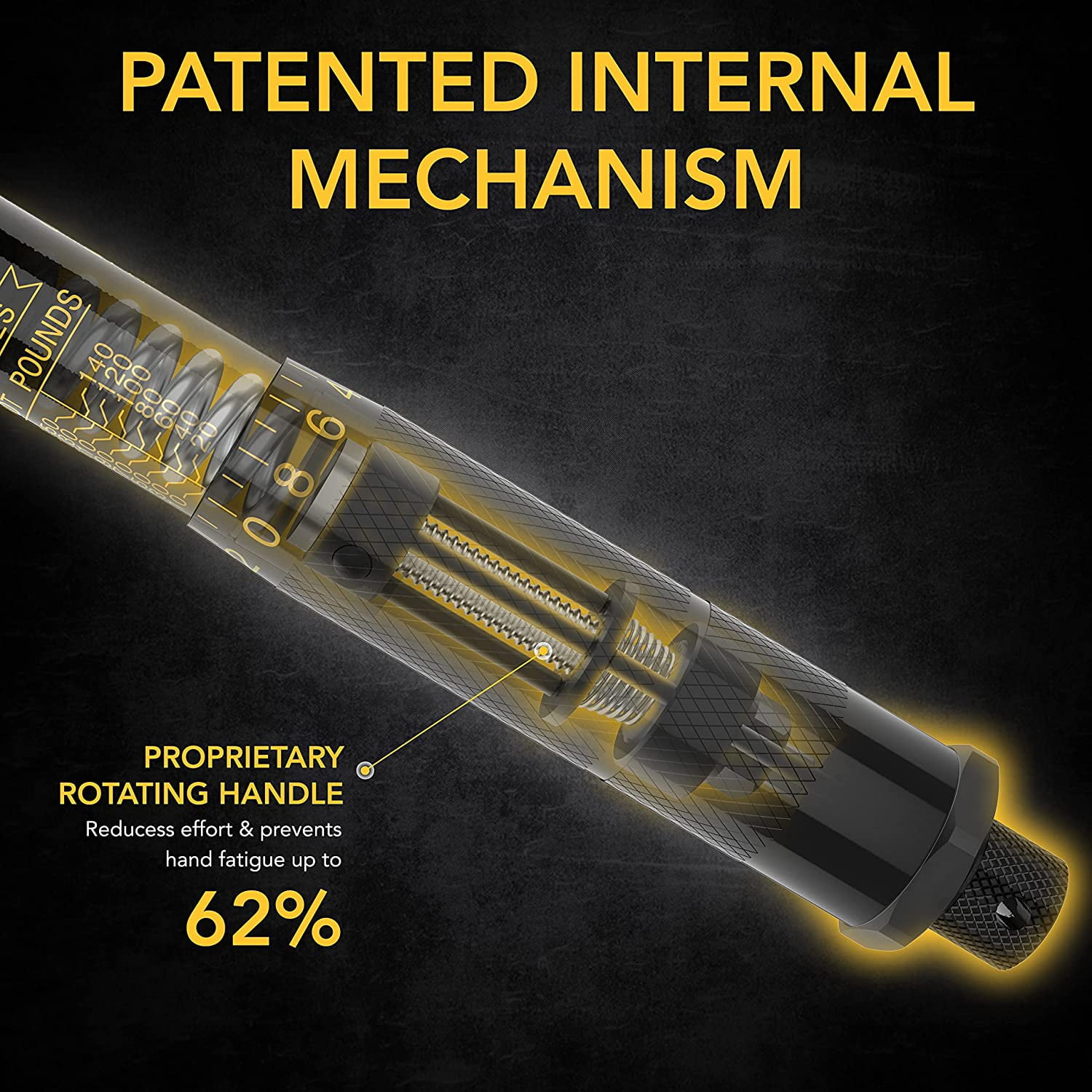 Torque Wrench 1/2-Inch Drive Click 10~150 Ft-Lb/13.6~203.5 Nm (LX-183)