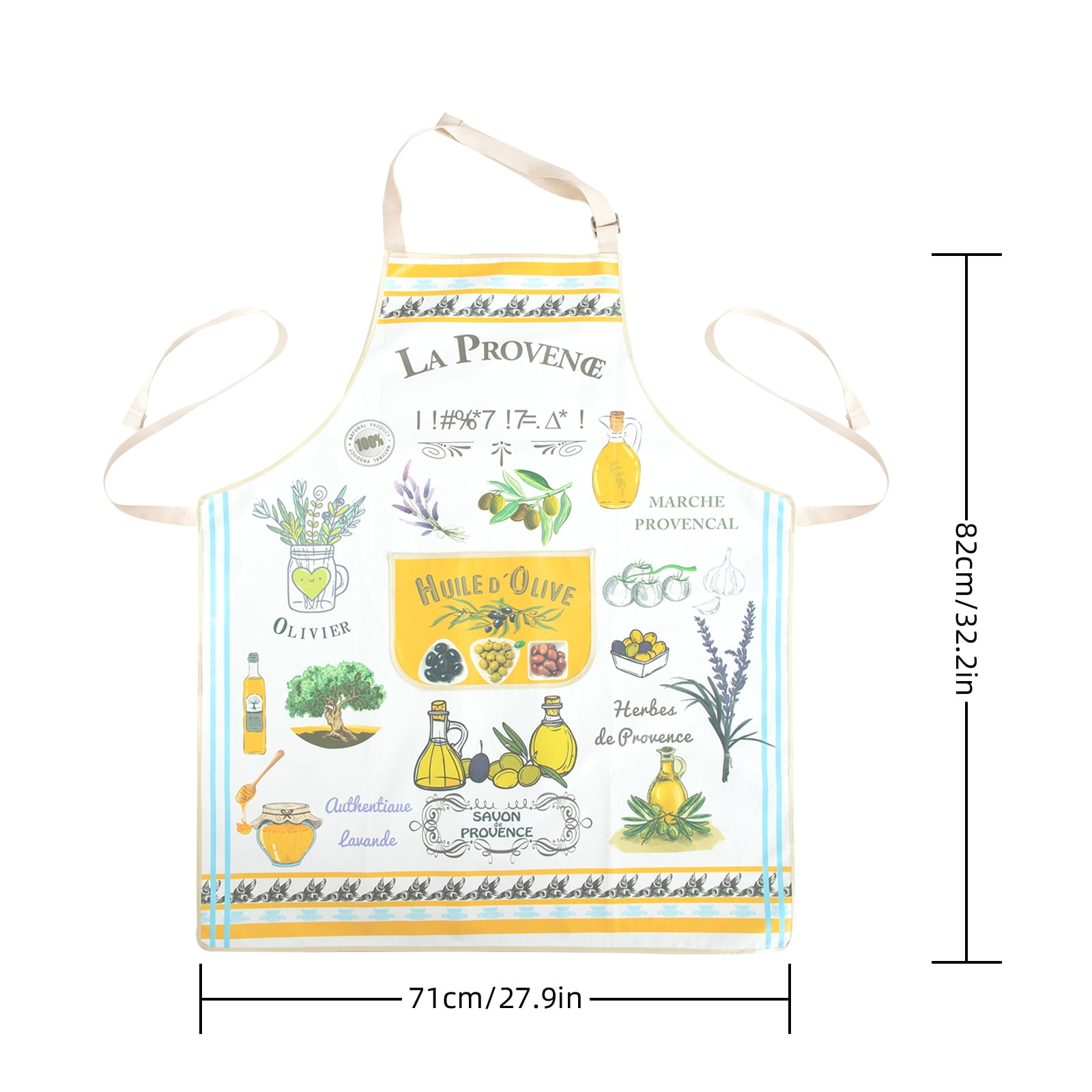 RAY STAR Funny Apron with Pocket 28x32.3in Waterproof Apron for Men Women Kitchen Garden Decor
