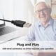 thumbnail image 3 of USB Wired Large Print Computer Keyboard for Visually Impaired, 104 Keys High Contrast Letters for Seniors, 3 of 4