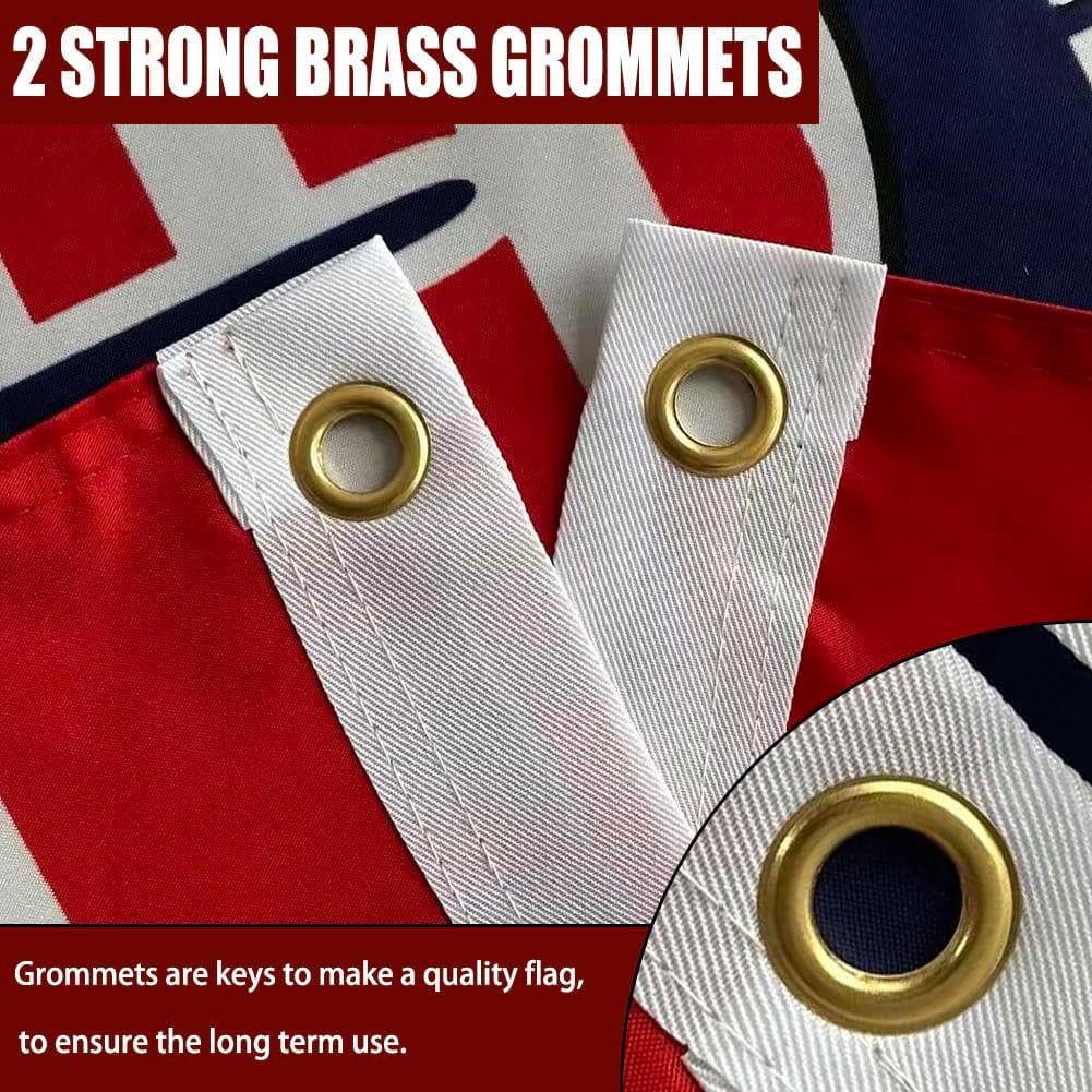 250 Years America Flag Double Sided 4x6 Outdoor-3 Ply Heavy Duty 1776-2026 250 Anniversary USA Commemorative Flag Celebrating 250 Years of Independence Banner with 2 Brass Grommets 4 Rows Stitched