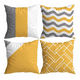 thumbnail image 1 of Juego de Fundas de Almohadas Estampadas Labg 45 × 45 Cm 4 Piezas colores Amarillo/Blanco/Gris, 1 of 5