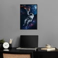 thumbnail image 2 of Astronaut Basketball Canvas Modern Astronaut Art Poster For Living Room Bedroom Home Office Artwork Gift 12X16 Inch Unframed, 2 of 4