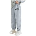 thumbnail image 3 of Sweatpants For Girls 14-16 Boys Sweatpants Fleece Athletic Workout Kids Clothes Boys Joggers with Zipper Pocket and Drawstring Size 4-20, 3 of 9