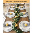 thumbnail image 4 of 13 Inch Round Placemats Set of 4, Sage Green Leaves Non Slip Heat Insulation PP Table Mats, Abstract Modern Geometric Lines Simple Art Washable Place Mats for Kitchen Dining Party Table Decor, 4 of 7
