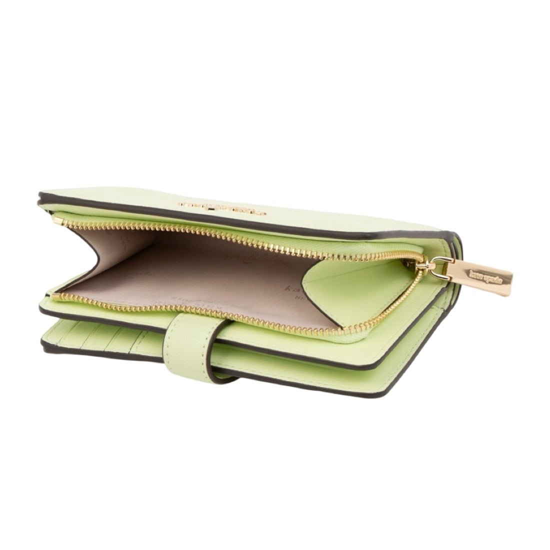 Kate Spade New York Women's Madison Saffiano PVC Medium Compact Bifold Wallet (Matcha Latte)