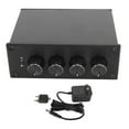 thumbnail image 2 of 4-Way  Audio Switch, 4 in 1 Out / 1 in 4 Out Stereo L R Sound Signal Input Switcher Selector Splitter for Passive Speaker Headphone, 2 of 7