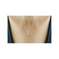 thumbnail image 4 of JewelersClub 1/2 Carat T.G.W. Peridot And White Diamond Accent Sterling Silver Pendant,18", 4 of 4