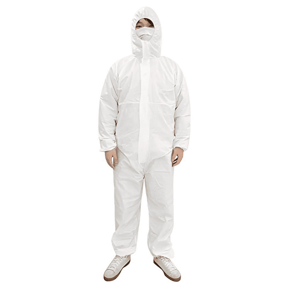 Disposable Coveralls with Hood Protective Suit, Protective Suits Made Up of Non-Woven Fabric, Isolation Suit Disposable