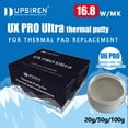 thumbnail image 4 of Thermal Putty UTP-8 For VGA GPU IC Processor Rapid Cooling Thermal Pad Replacement Heat Blocking Putty High Performance U8 50g, 4 of 6