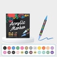 thumbnail image 1 of BotaniNest Acrylic Markers For Arts And Projects – Quick Dye Based Ink For Smooth And Precise Detailing Suitable For Paper Cardstock Canvas 2ml, 1 of 7