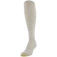 thumbnail image 3 of Gold Toe Women's Recycled Soft Cable Knee Highs, 2 Pairs, Oatmeal, Grey, Shoe Size: 6-9, 3 of 3