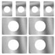 thumbnail image 1 of placas de refuerzo para agujeros de puerta, para cerraduras de puertas domésticas y perillas de puerta, 1 of 7