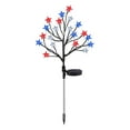 thumbnail image 4 of 4th of July Patriotic Decorations: Red White Blue LED Star Lights for Independence Day, Lawn & Garden Festive String Lights, Enhance Outdoor Celebrations, BBQs, & Parties with Staked Branches, 4 of 6