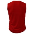 thumbnail image 4 of Men's Ribbed Henley Tank Tops Knit V Neck Sleeveless Workout T Shirt Muscle Gym Fitness Tee Navy, 4 of 7