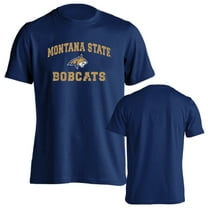 Montana State University Bobcats Distressed Retro Short Sleeve T-Shirt