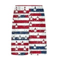 thumbnail image 4 of Jinhomg Mens Beach Shorts American Flag Graphic Patriotic Shorts Big And Tall Comfy Elastic Drawstring Waist Swim Trunks Lightweight Summer Vacation Board Shorts Hot Pink XL, 4 of 7
