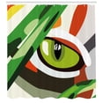 thumbnail image 3 of Ambesonne Eye Shower Curtain, Wild Tiger Feline Cat Vivid, 69"Wx84"L, Multicolor, 3 of 3