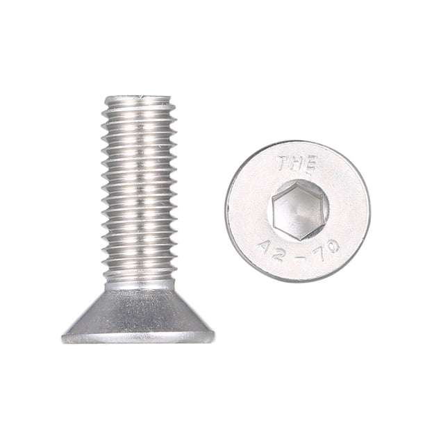 DIN7991 304 Tornillos Allen Tornillos hexagonales de acero inoxidable Tornillo hexagonal M-8 * 25 Tomshoo Tornillo
