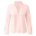 thumbnail image 4 of Uqiangy Womens Blazers for Work Casual Womens Blazer Blazer for Women Casual Blazers for Women Lightweight Womens Jackets Dressy Casual Office Wear for Women 2025 Casual Blazer for Women Pink1 M, 4 of 7