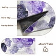 thumbnail image 6 of Purple Ombre Spring Floral Area Rugs 3'x5', Washable Small Throw Rugs for Living Room Bedroom, Summer Botanical Flowers Indoor Outdoor Rug Non-Slip Low Pile Carpet Runner Reversible Floor Mats, 6 of 8