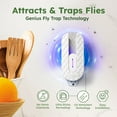thumbnail image 2 of BugMD Fly Trap Indoor, Gnat Traps for House Indoor, Fruit Fly Trap, Gnat Killer Indoor, Plug in Bug Catcher, Indoor Fly Trap, Insect Traps Indoor, Fly Traps Indoor for Safer Home, Fruit Fly Killer, 2 of 7