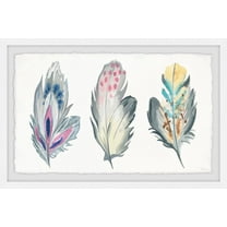 Parvez Taj Stylish Feathers Framed Wall Art