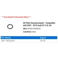 thumbnail image 2 of Filter Housing Gasket - Compatible with 2007 - 2010 Audi Q7 4.2L V8 2008 2009, 2 of 2
