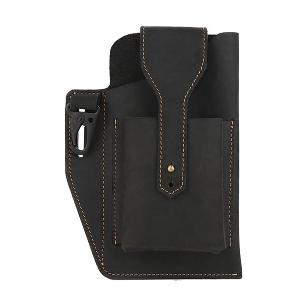 Funda para teléfono con cinturón, funda para teléfono celular con cinturón, funda para teléfono con cinturón, riñonera Negro