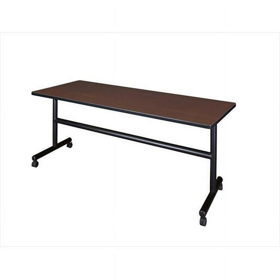 Regency MKFT7224JV 72 In. Kobe Flip Top Mobile Rectangular Training Table - Java