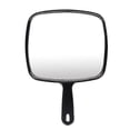 thumbnail image 1 of Large Hand Mirror With Comfy Handle - Big Handheld Mirror For Barber Shops, Hairdressing, Dental Offices, Black 26-27s, 1 of 5
