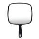 thumbnail image 1 of Large Hand Mirror With Comfy Handle - Big Handheld Mirror For Barber Shops, Hairdressing, Dental Offices, Black 26-27s, 1 of 5