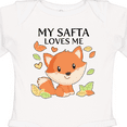 thumbnail image 4 of Inktastic My Safta Loves Me- Little Fox Boys or Girls Long Sleeve Baby Bodysuit, 4 of 5