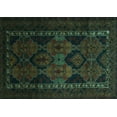thumbnail image 1 of Ahgly Company Indoor Rectangle Persian Turquoise Blue Traditional Area Rugs, 4' x 6', 1 of 4