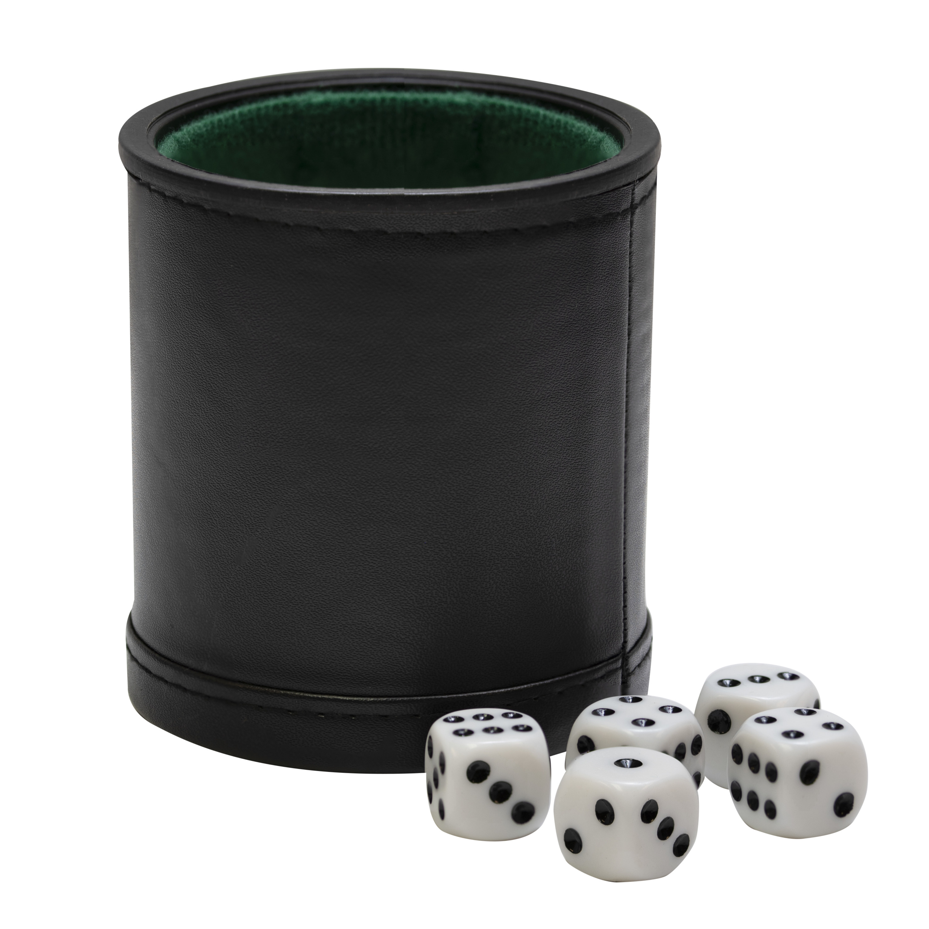 Fat Cat 500Ct Texas Hold'Em Dice Poker Chip Set, Fat Cat Four Deck Card Shoe, and Fat Cat Dice Cup & Dice - image 4 of 4
