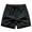 Black, variant on Men's Elastic Breathable Quick Drying Three Quarter Shorts, Solid Color, Side Stitching, Nylon and Spandex, for Sports and Daily Use